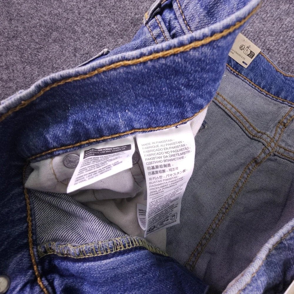 Levis‎ 505 Mens Jeans 40x30 Blue Regular Straight Stretch Denim Levis Ease